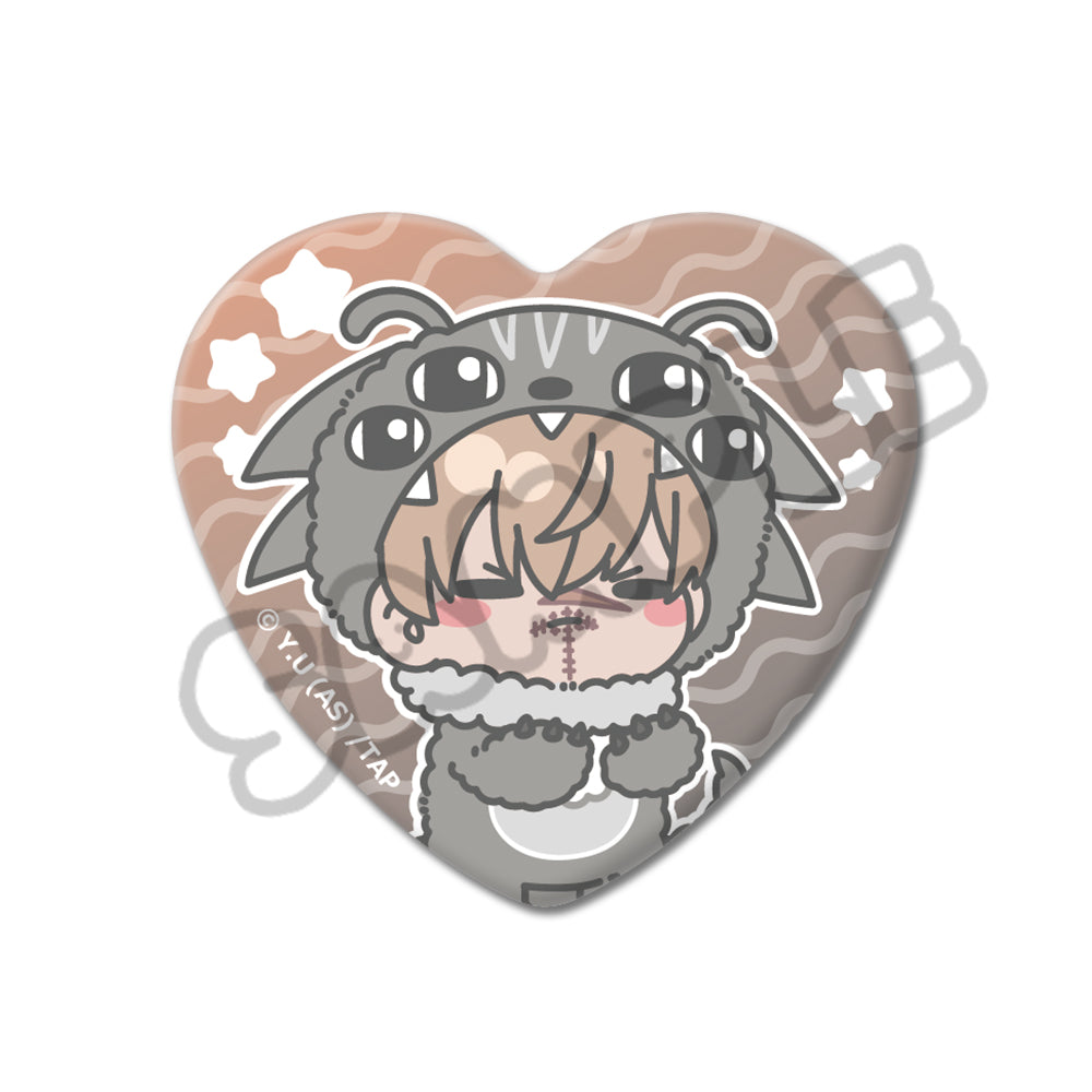 TVアニメ「桃源暗鬼」第3弾 ハート型缶バッジ M-SC (皇后崎 迅)｜TV