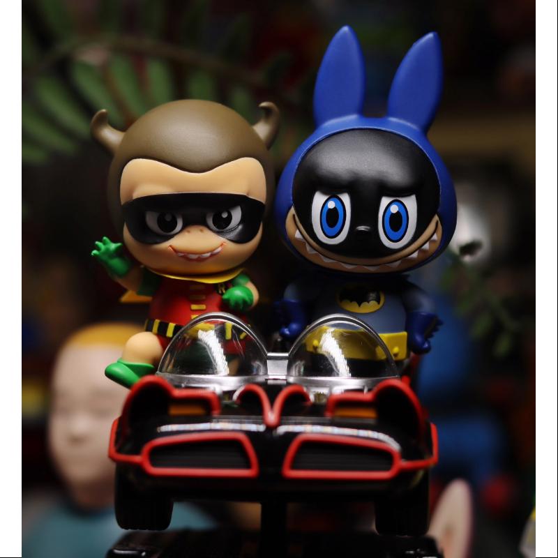 Labubu The Monsters Batman Labubu & Robin YAYA Rocking Car LIMITED