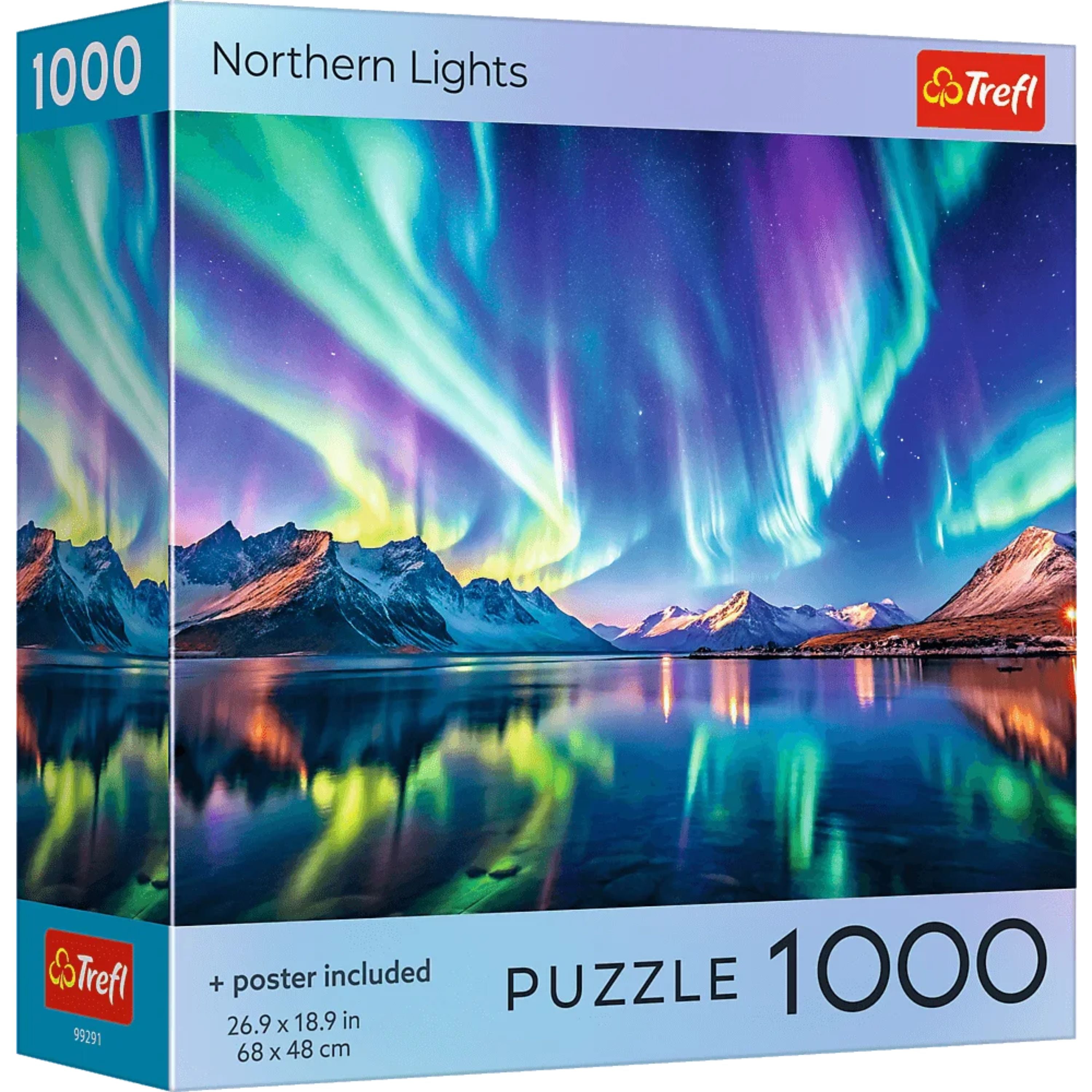 Trefl Red Northern Lights 1000 Piece Puzzle – Trefl USA