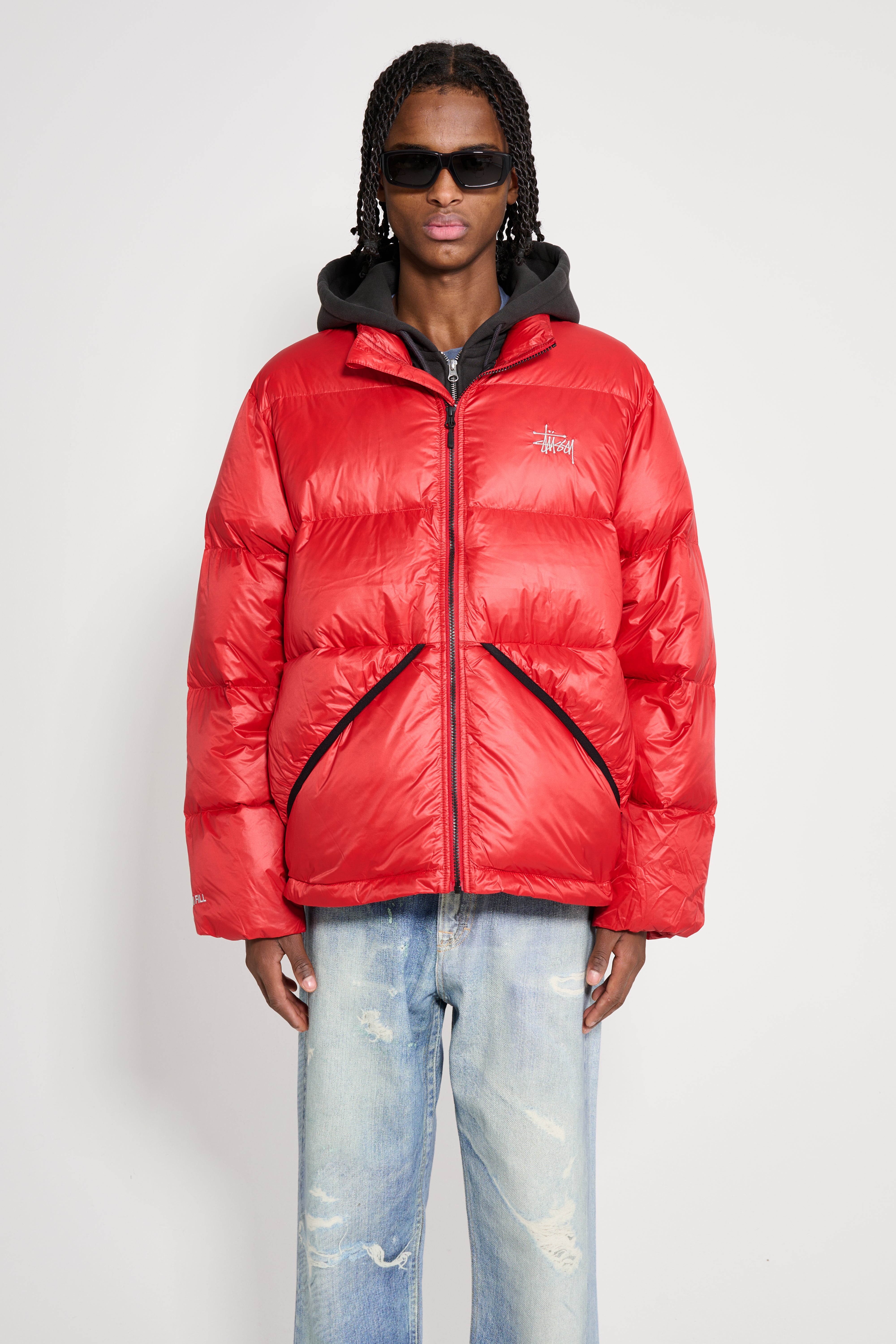 Stüssy Micro Ripstop Down Mock Red – Très Bien