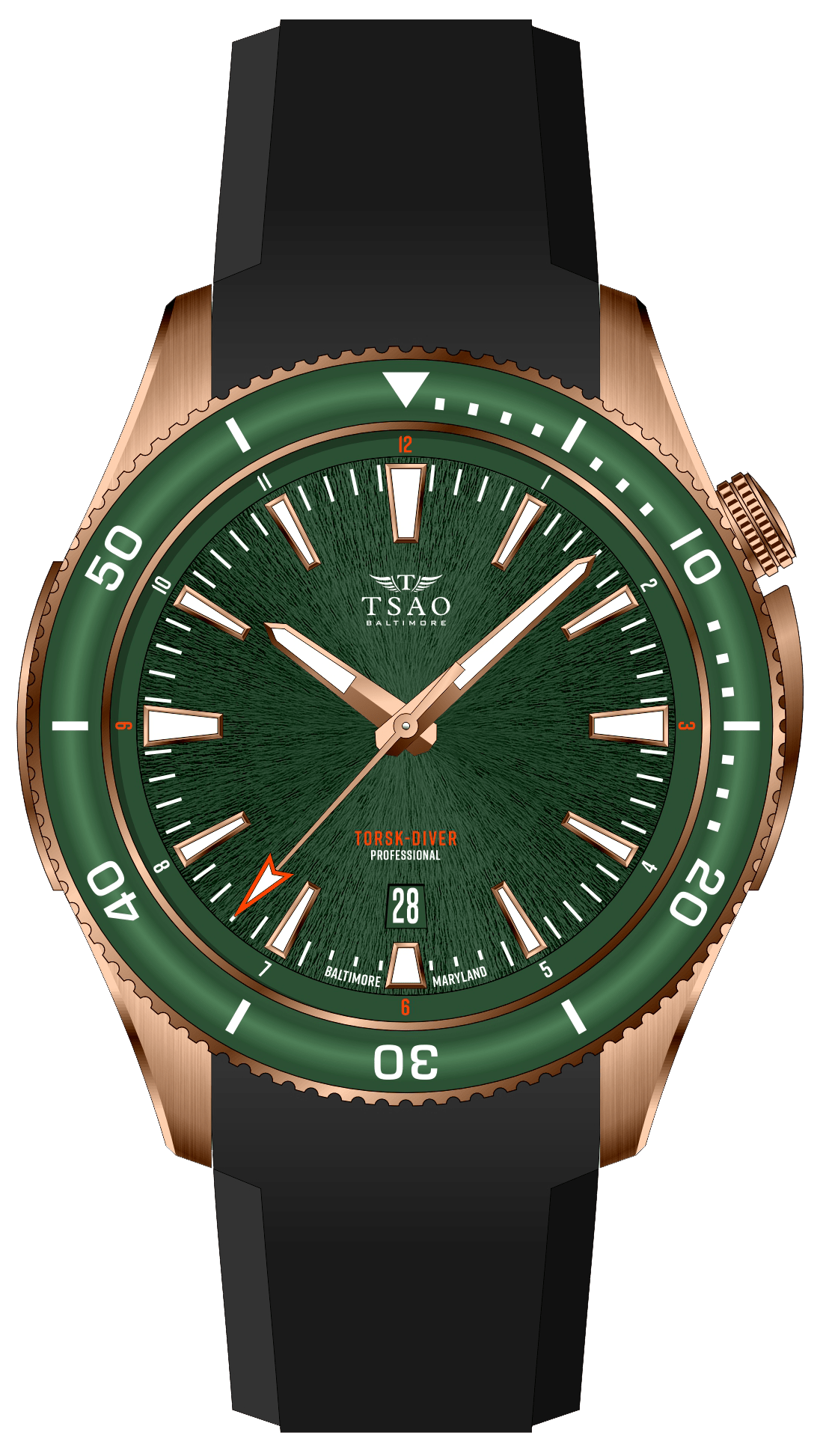 Bronze Torsk-Diver Pro Emerald Green – Tsao Baltimore