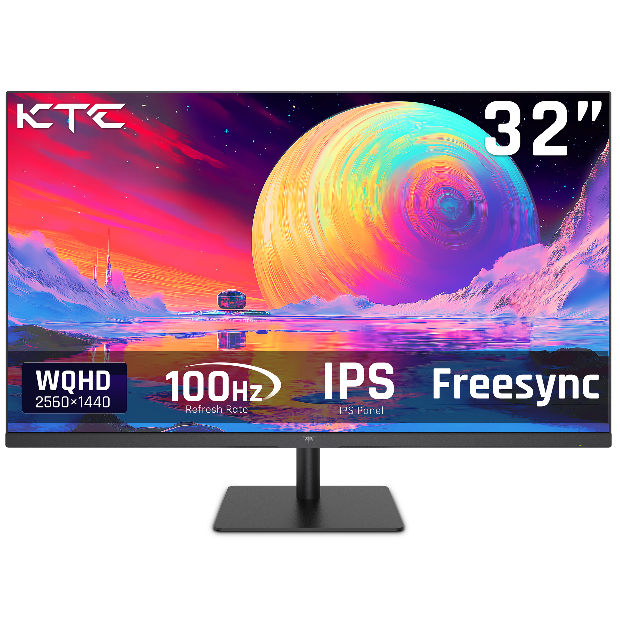32-inch Monitor | 1440p 120Hz IPS Monitor for Home & Office