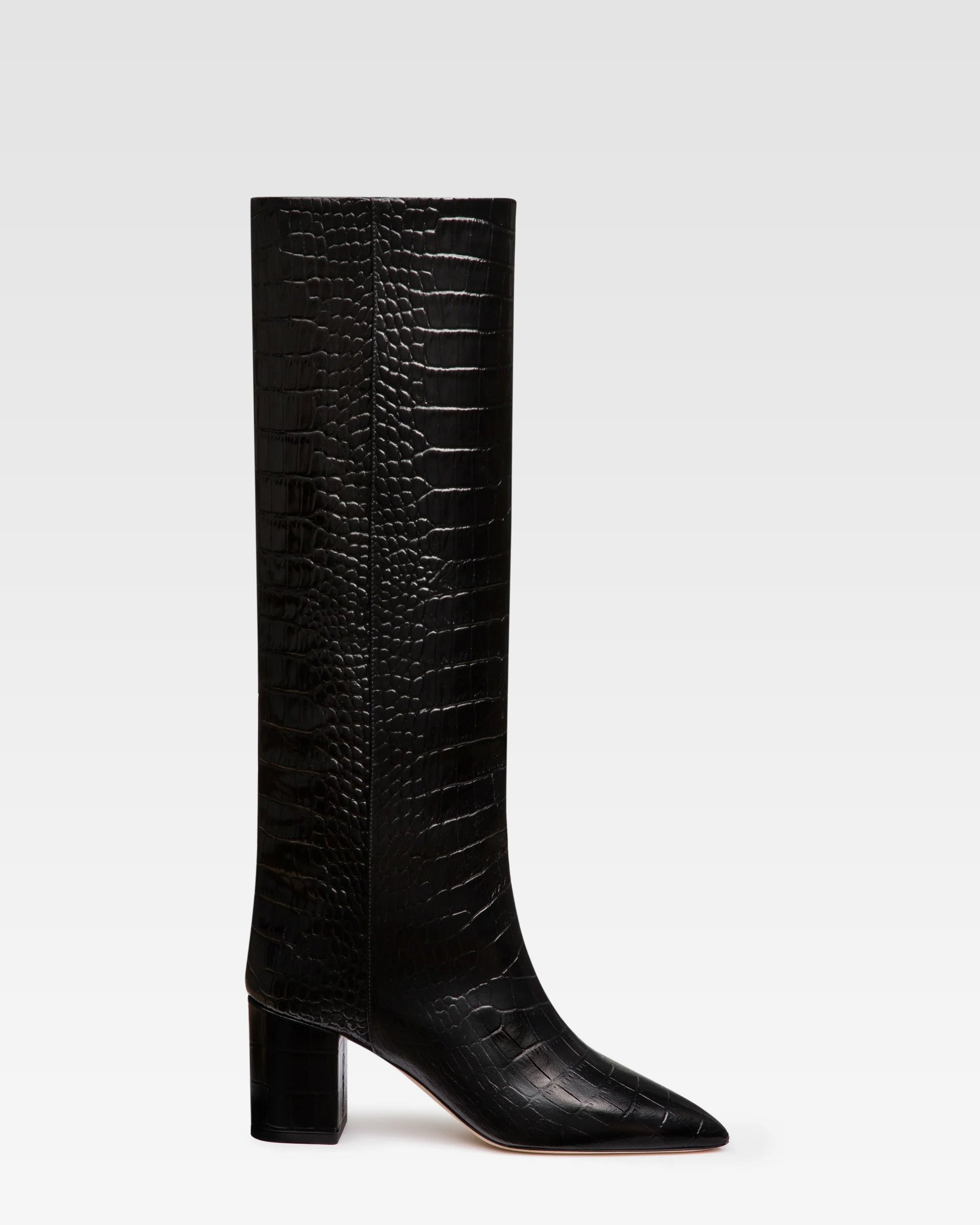 Carbon-embossed-leather-bootPX1019XCOCONERO – Paris Texas US