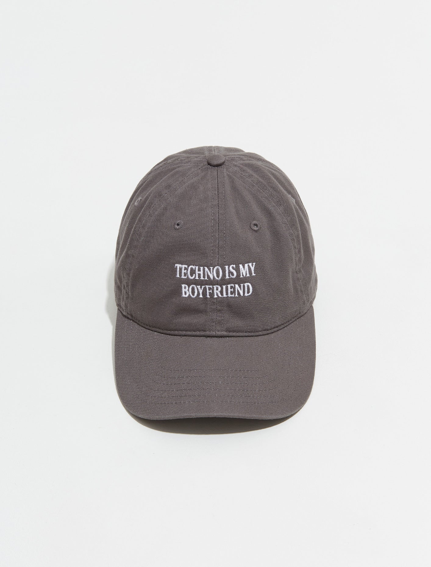 IDEA Books Ltd - Techno is My Boyfriend Cap in Charcoal and White