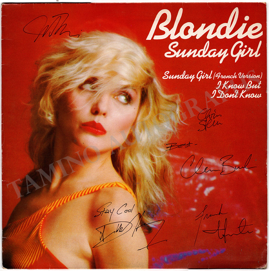 Blondie Autographs Signed LP Album Record Sunday Girl