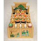 奈良の一刀彫雛人形・段揃雛（小）（神泉作） 商品詳細 丹青堂｜書道