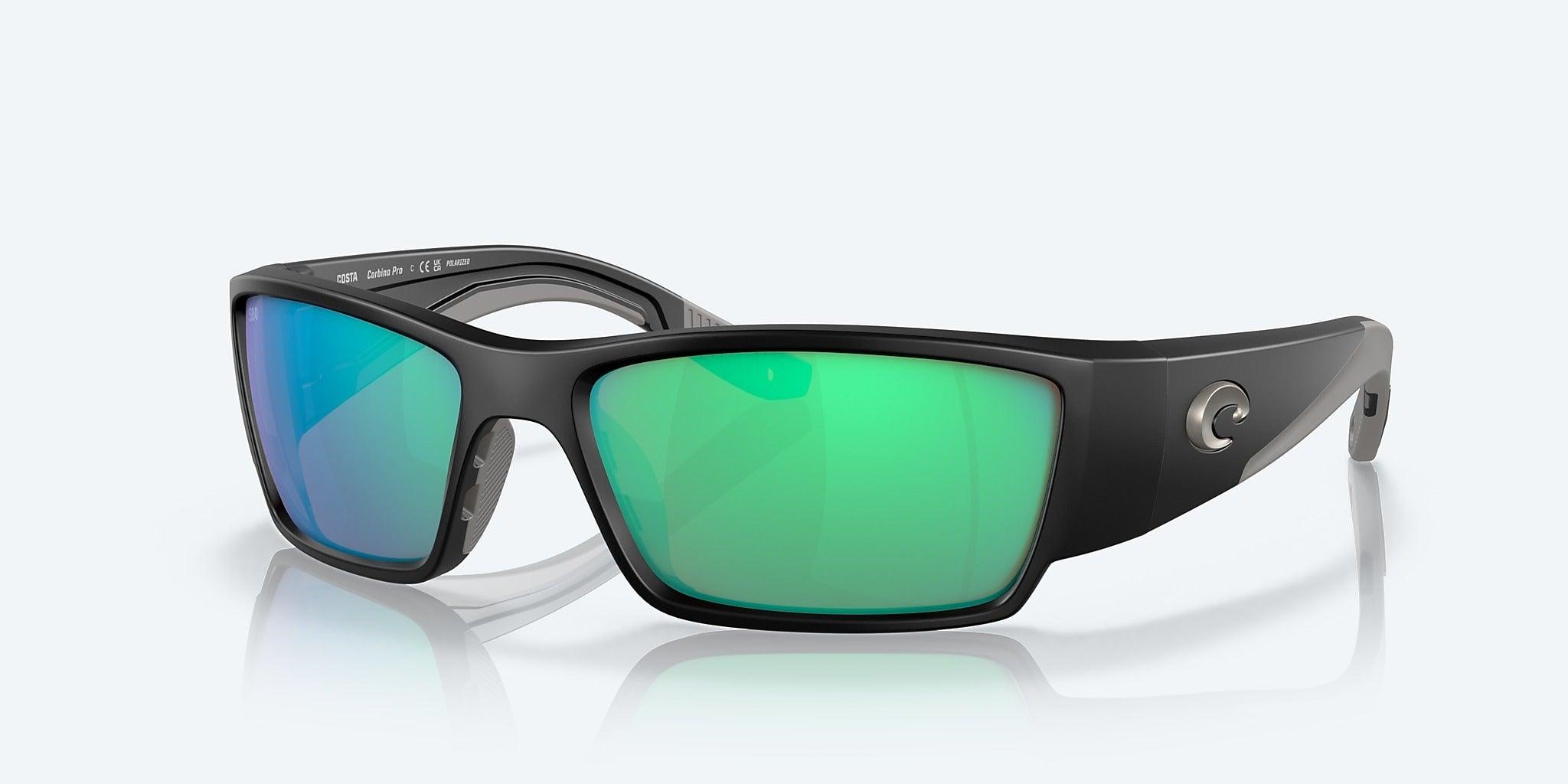 Costa Corbina Pro Matte Black Frame with Green Mirror Lens 580G