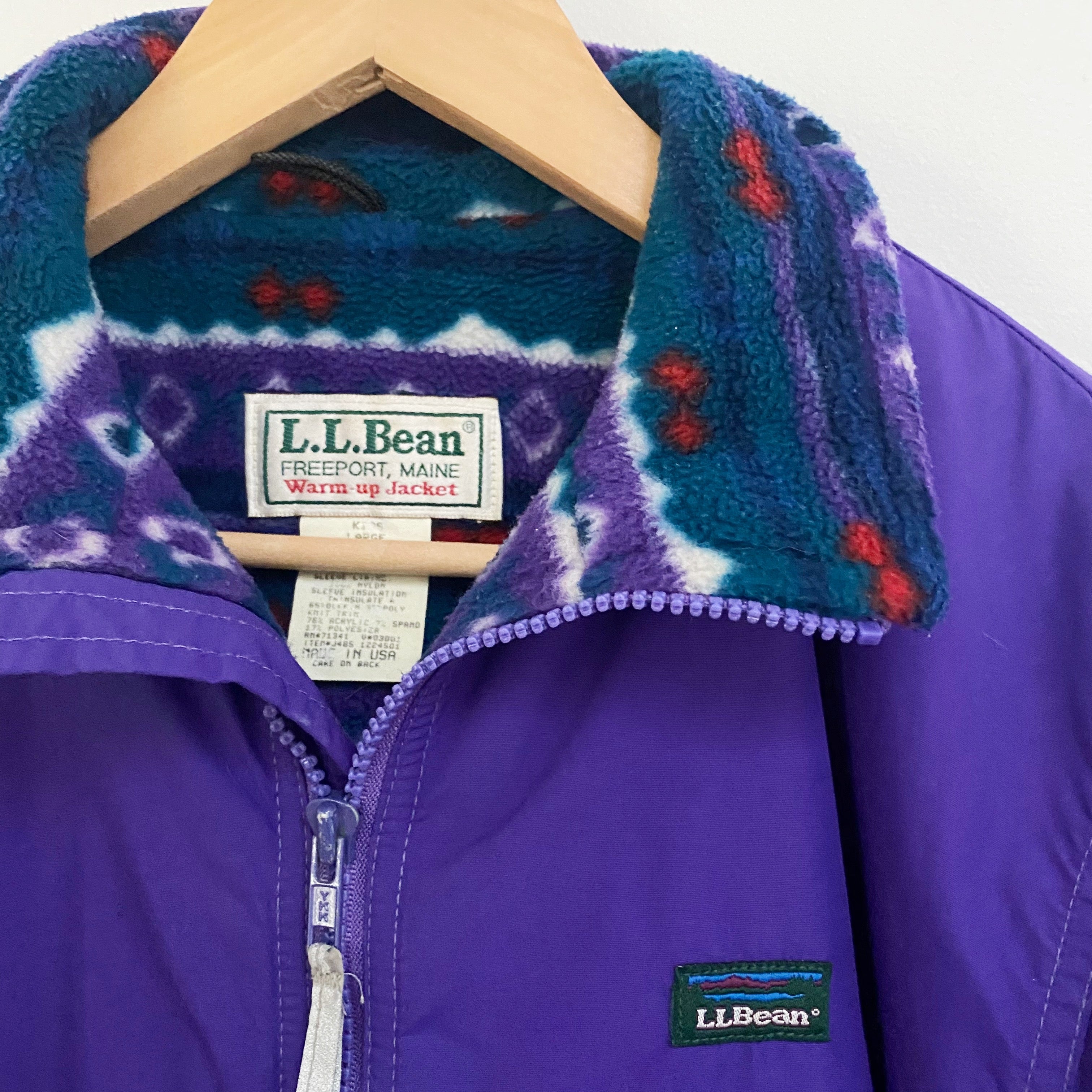Vintage L.L. Bean Warm Up Jacket Sz Youth L – Thistle & Poppy