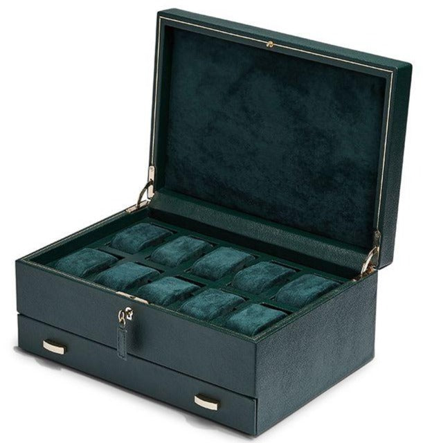 Wolf - British Racing 10-Unit Watch Box w Storage | 792841 – TimeScape