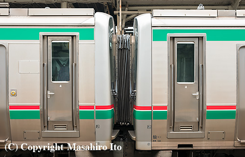 12月から運用に入ったE721系1000番代の先頭車（クハE720-1002