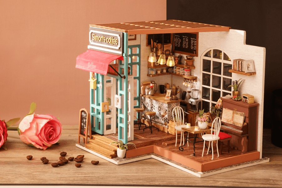 ドールハウスの照明の作り方。ライトアップして幻想的な空間に変身