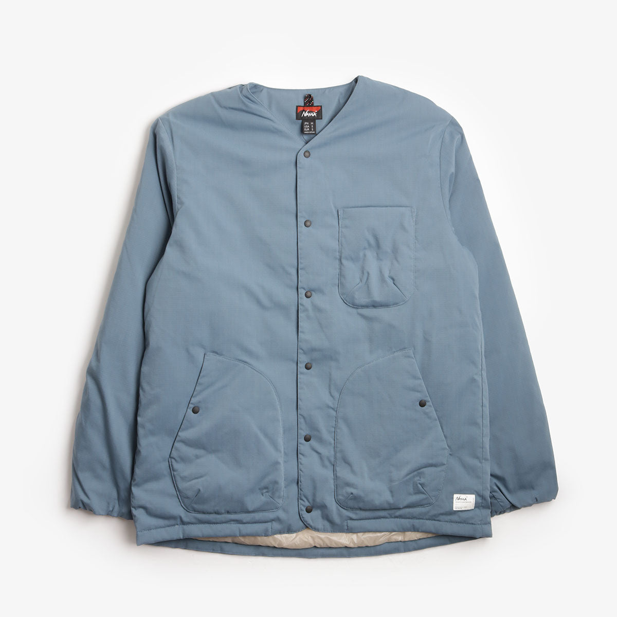 Nanga Hinoc Ripstop Inner Down Cardigan - F. Blue – Urban Industry