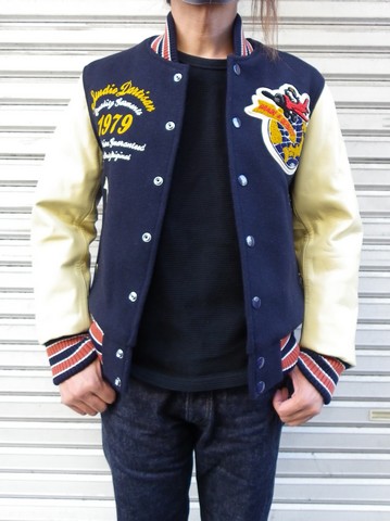 STUDIO D'ARTISAN-スタジオダルチザン- 袖は馬革！ 桐生スタジャン