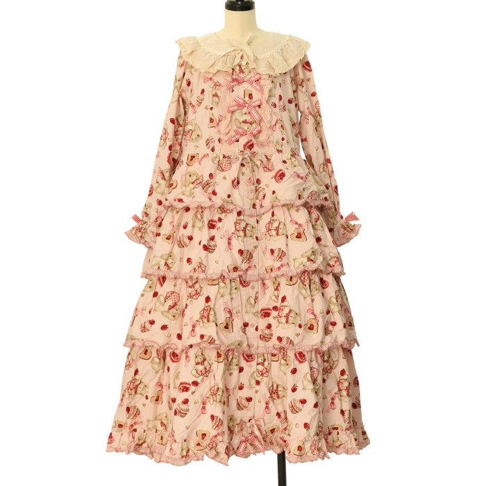 青木美沙子×ピンクハウスsweets lop ear bunnyミディワンピース