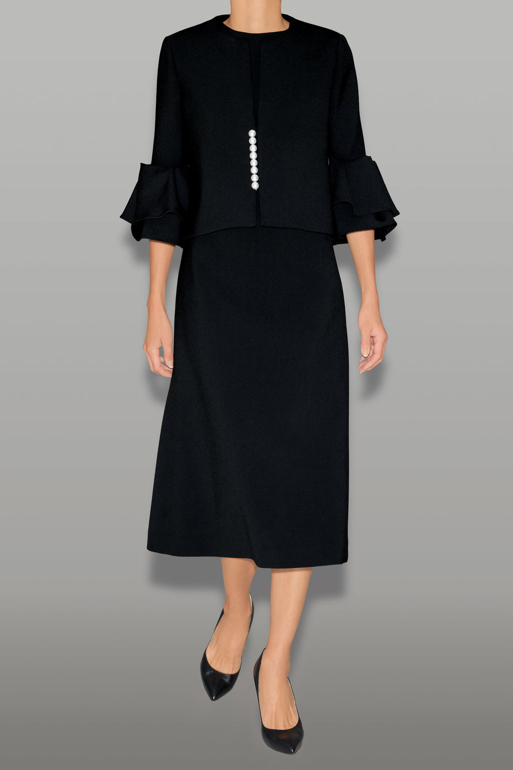 ティアードスリーブパールショートジャケット – YOKO CHAN