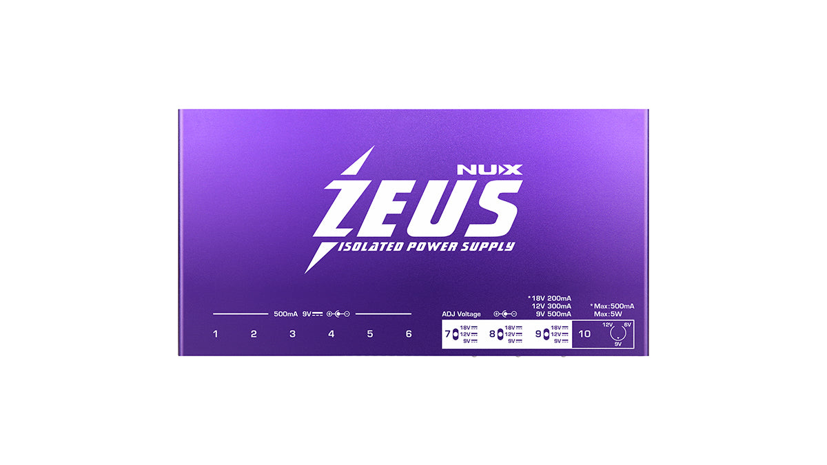 NUX Zeus All-Isolated Guitar Pedal Power Supply – Acoustic Music Shop