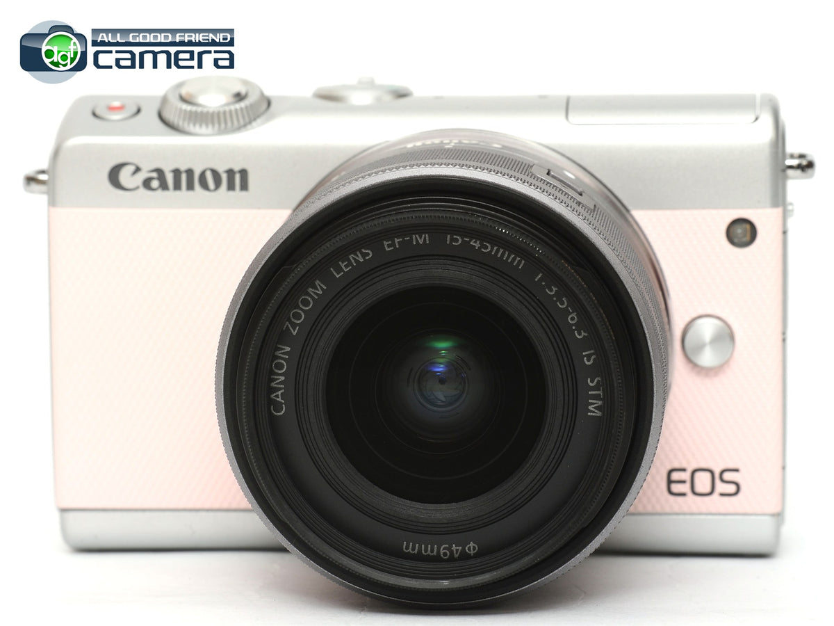 Canon ELS M100 Limited Pink Camera + EF-M 15-45mm Lens *MINT
