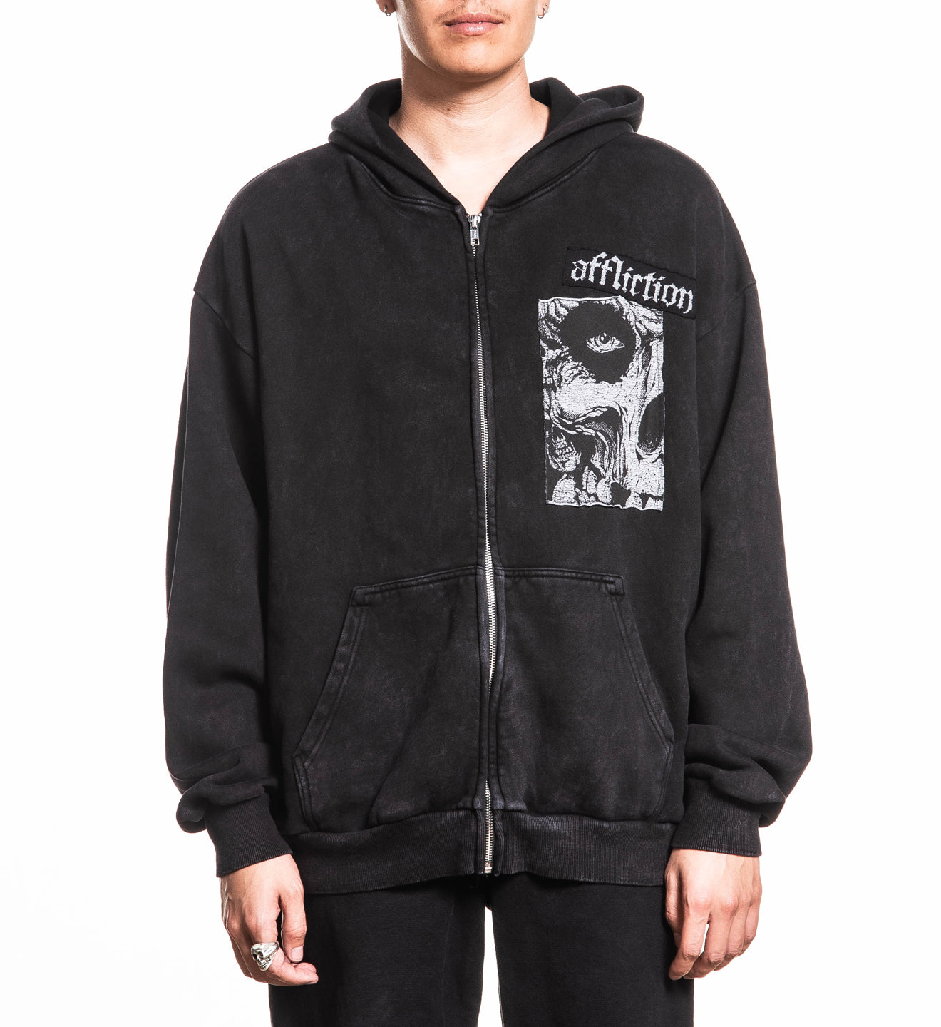 Misfits Skully Zip Hood – Affliction Clothing
