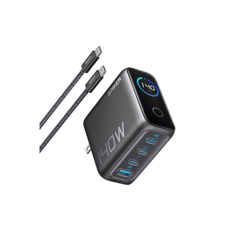 Anker Charger (140W, 4 Ports) with USB-C & USB-C ケーブル | USB