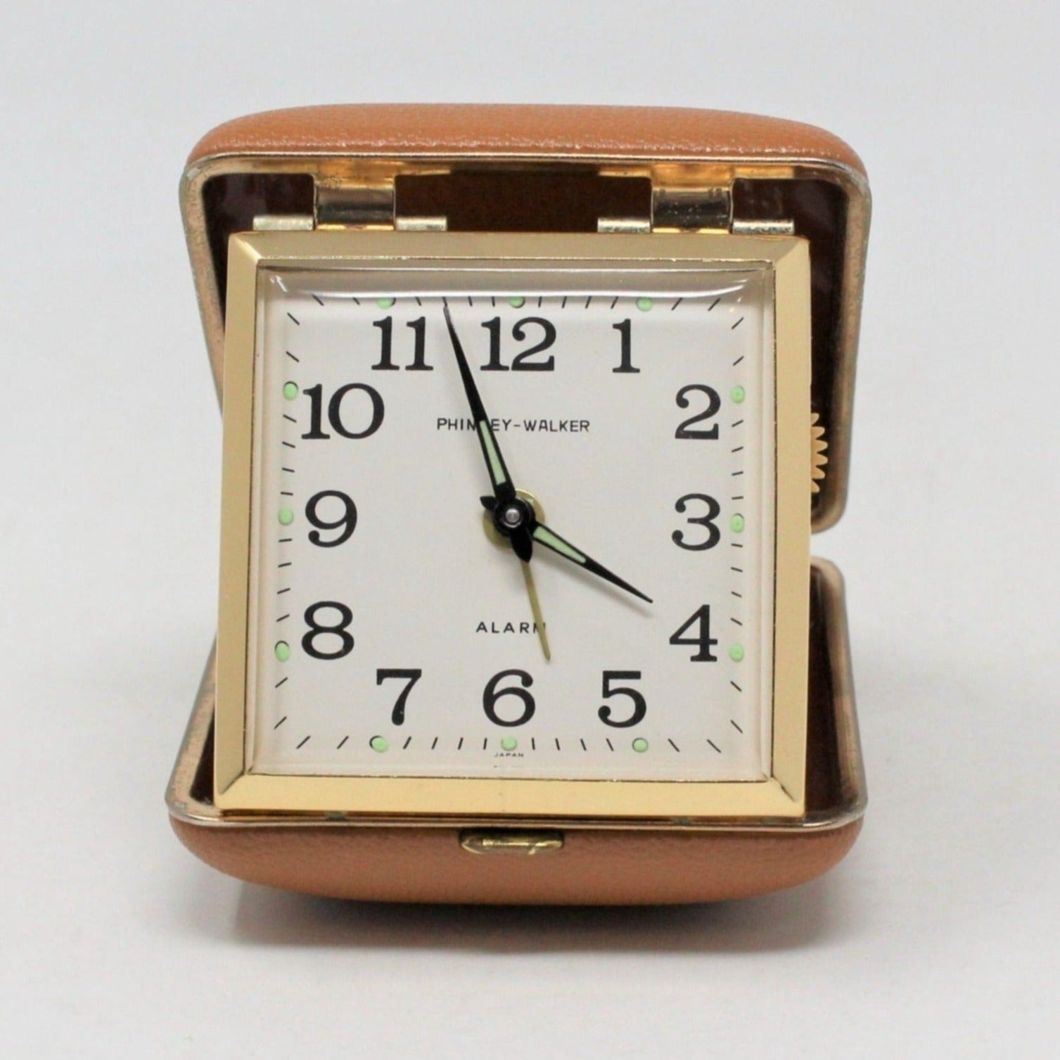Clock, Phinney-Walker, Travel Alarm, Vintage Japan, 1950's, SOLD