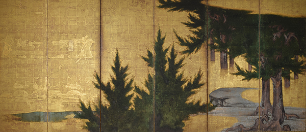 檜図屏風／滋賀県立琵琶湖文化館 The Museum of Shiga Prefecture