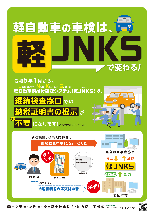 軽自動車納付確認システム（軽JNKS）について／摂津市