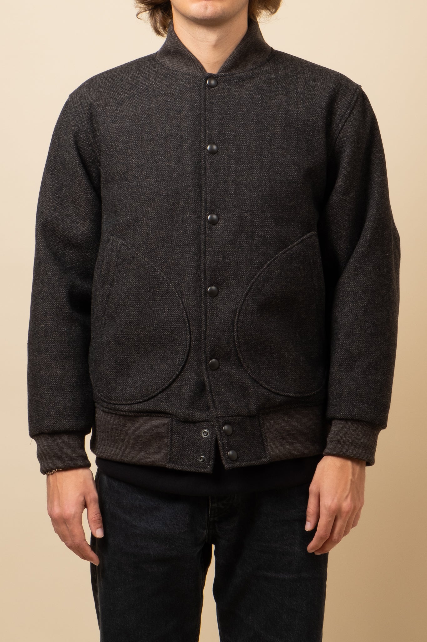 Jackman Melton Award Jacket - Black Mix – Circle of Friends Shop