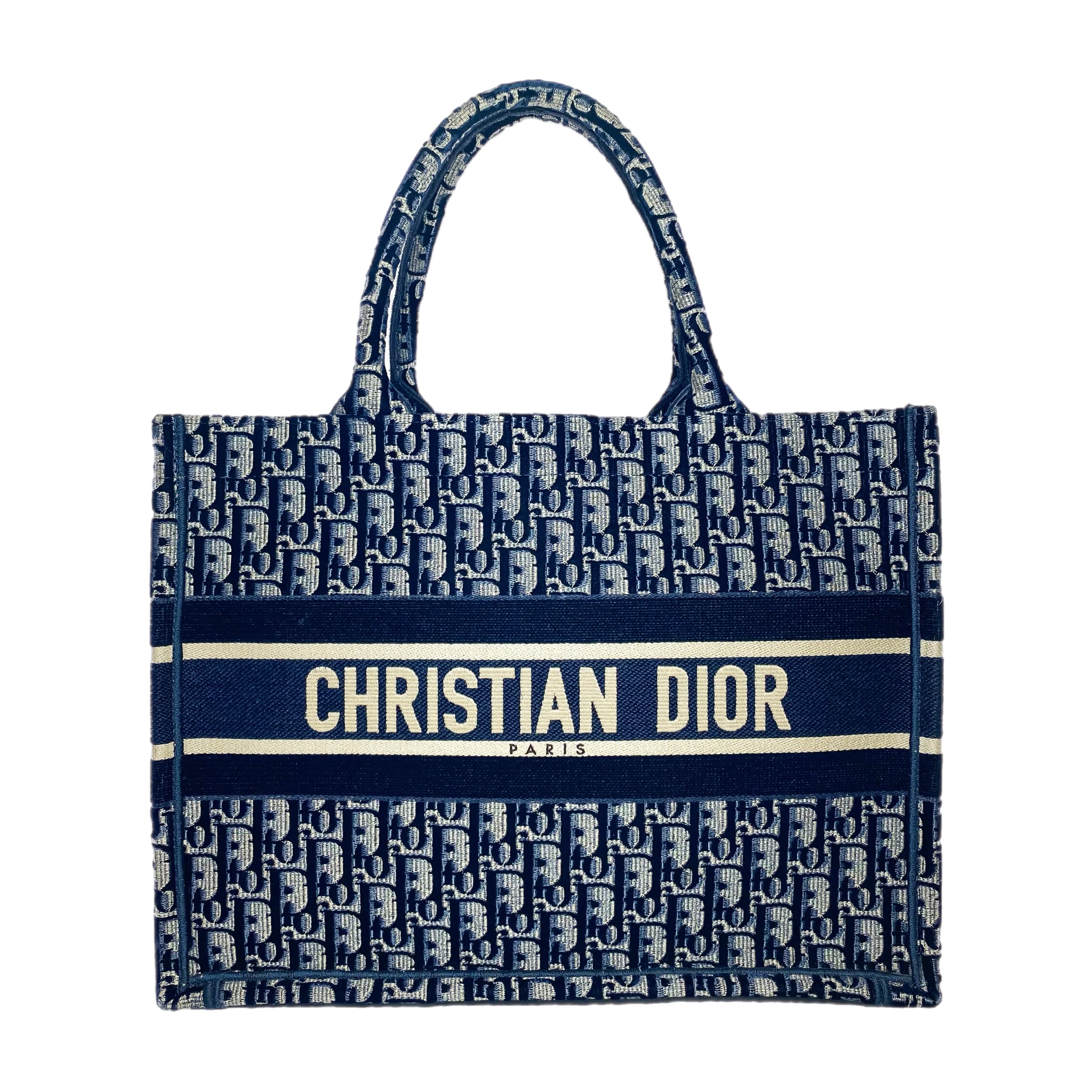 Dior Navy Velour Oblique Book Tote – Consign of the Times ™