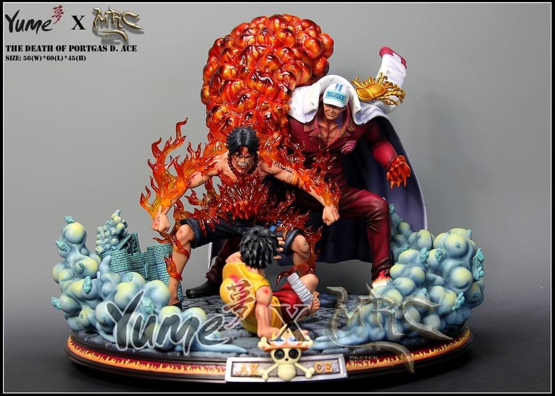 One Piece YUME x MRC Studios The Death of Ace Resin Statue