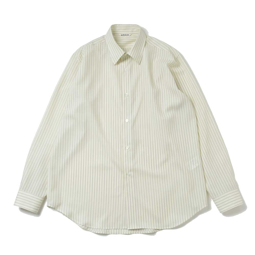 AURALEE(オーラリー) SUPER FINE WOOL STRIPE SHIRT A25SS01WW