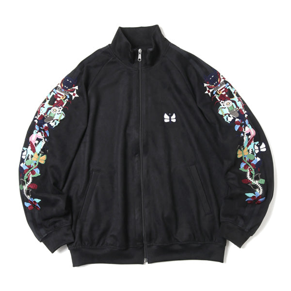 CHAOS EMBROIDERY SUEDE TRACK JACKET (20AW20BL110) | doublet