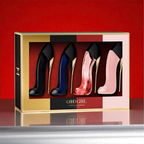 CAROLINA HERRERA GOOD GIRL MINI SET 4 ITENS 7ml | Essencias Japan