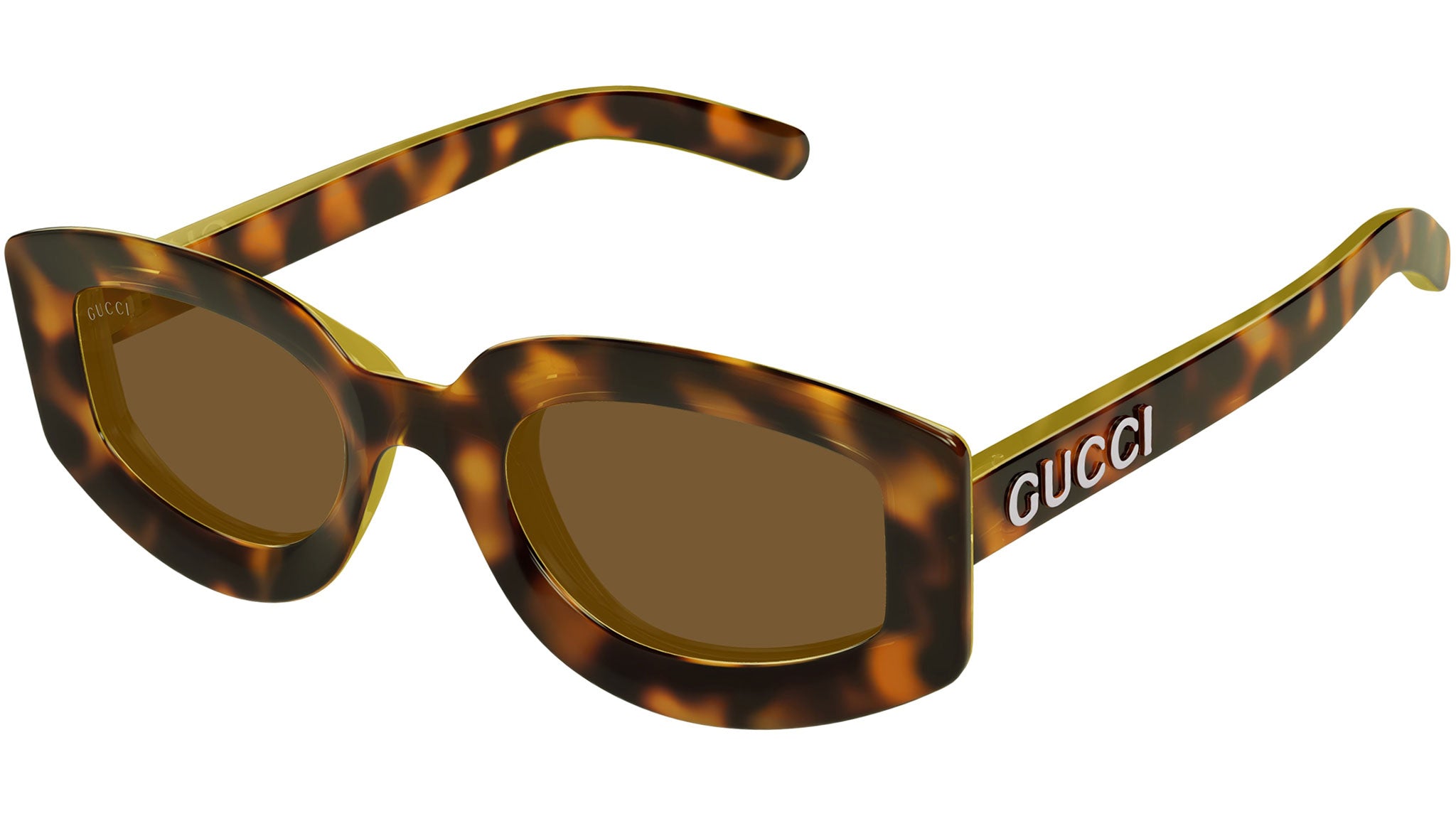 Gucci Sunglasses GG1719S 002 Shiny Spotted Havana - eye-oo.com