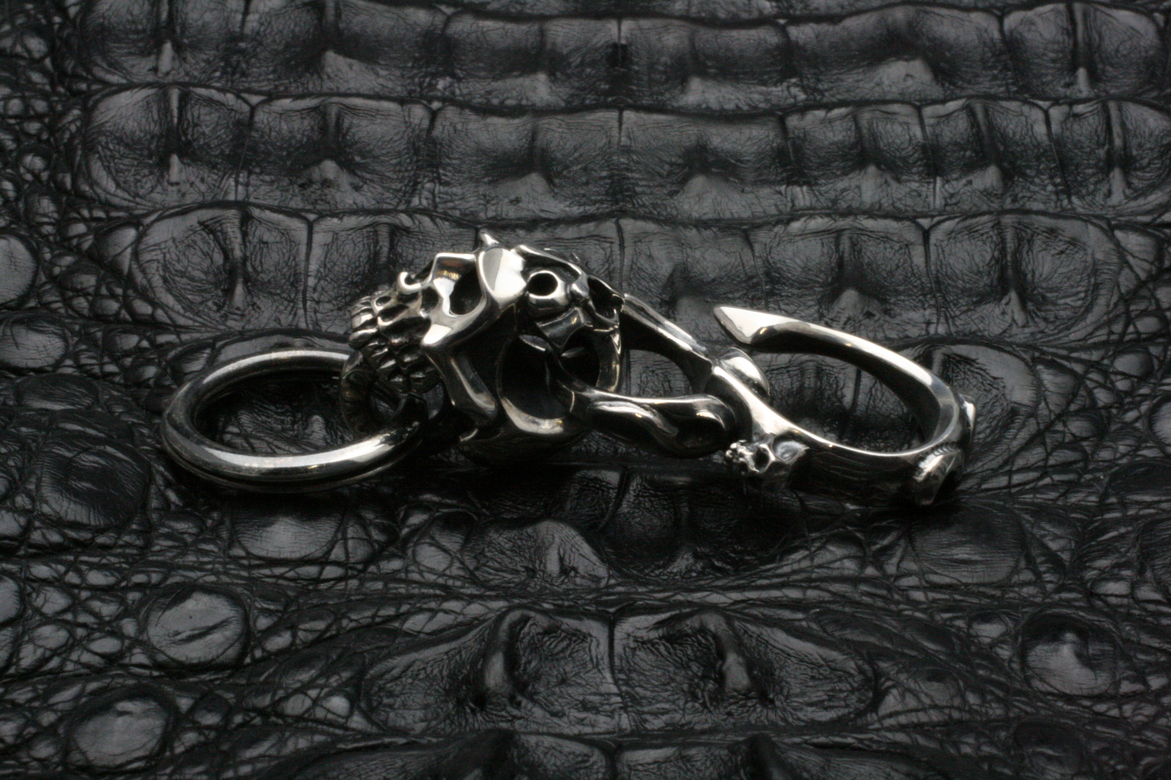 エンプティースカルキーホルダー/F.A.L（シルバーアクセサリー）