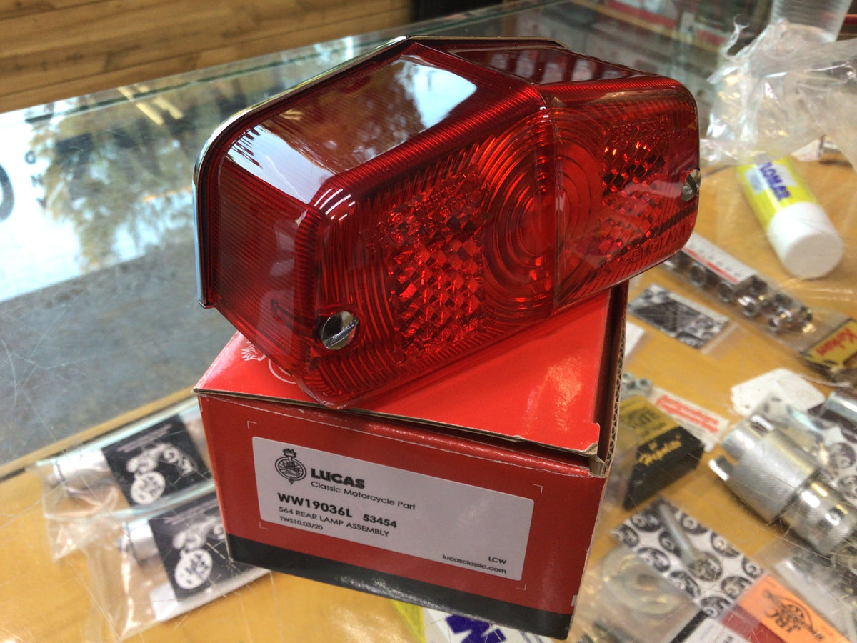 Lucas 564 rear light, complete – Franz and Grubb Engine