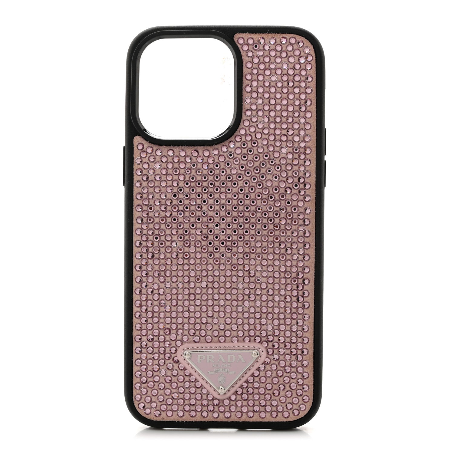 Prada Satin Crystal iPhone 14 Pro Max Case Alabastro 1426591