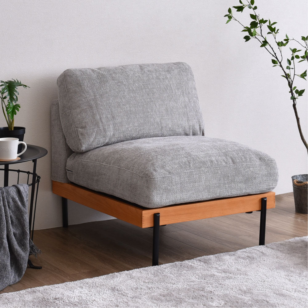 あす着] 幅71cm ソファ 1人掛け おしゃれ ソファー 座面 広い 奥行き 1