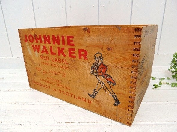 ジョニーウォーカー】スコッチウィスキー・組み木式・ヴィンテージ