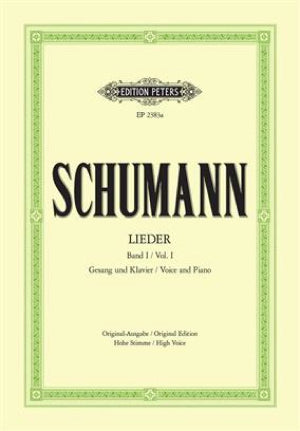 シューベルト／歌曲集 第1巻（高声用、原典版）(ペータース出版)《輸入