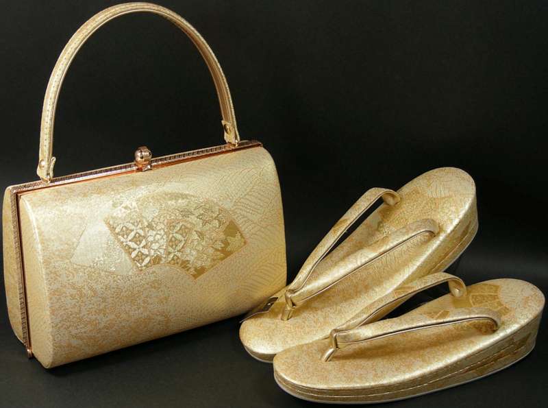 婦人佐賀錦織草履バッグセットの通信販売 | 下駄・草履の和装履物店 現代屋