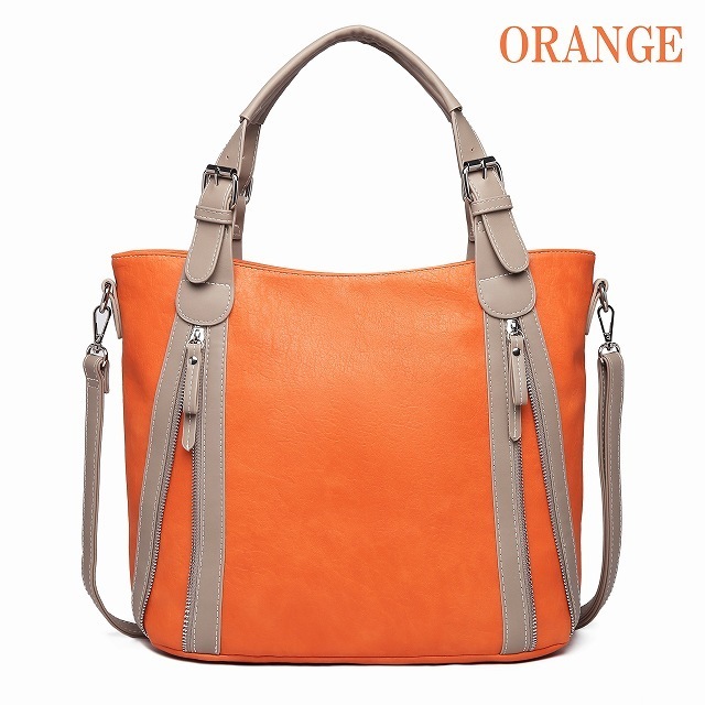 ダブルステッチファスナー 2WAYトートバッグ-グッシオベーシック