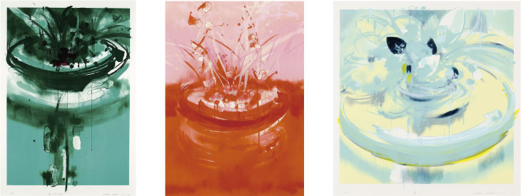 清水美三子 「初空」 リトグラフ 清水美三子「初空」リトグラフ