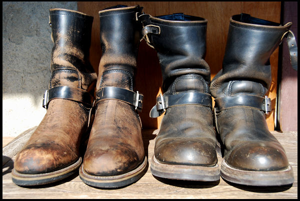 2010年6月24日 茶芯の顔料を落としました。レッドウィング2268