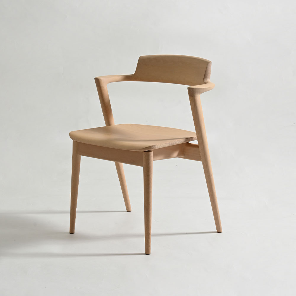 飛騨産業 ダイニングチェア（半肘付き）「SEOTO-セオト-KD201AB」セミ