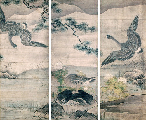 益田市立雪舟の郷記念館・花鳥図