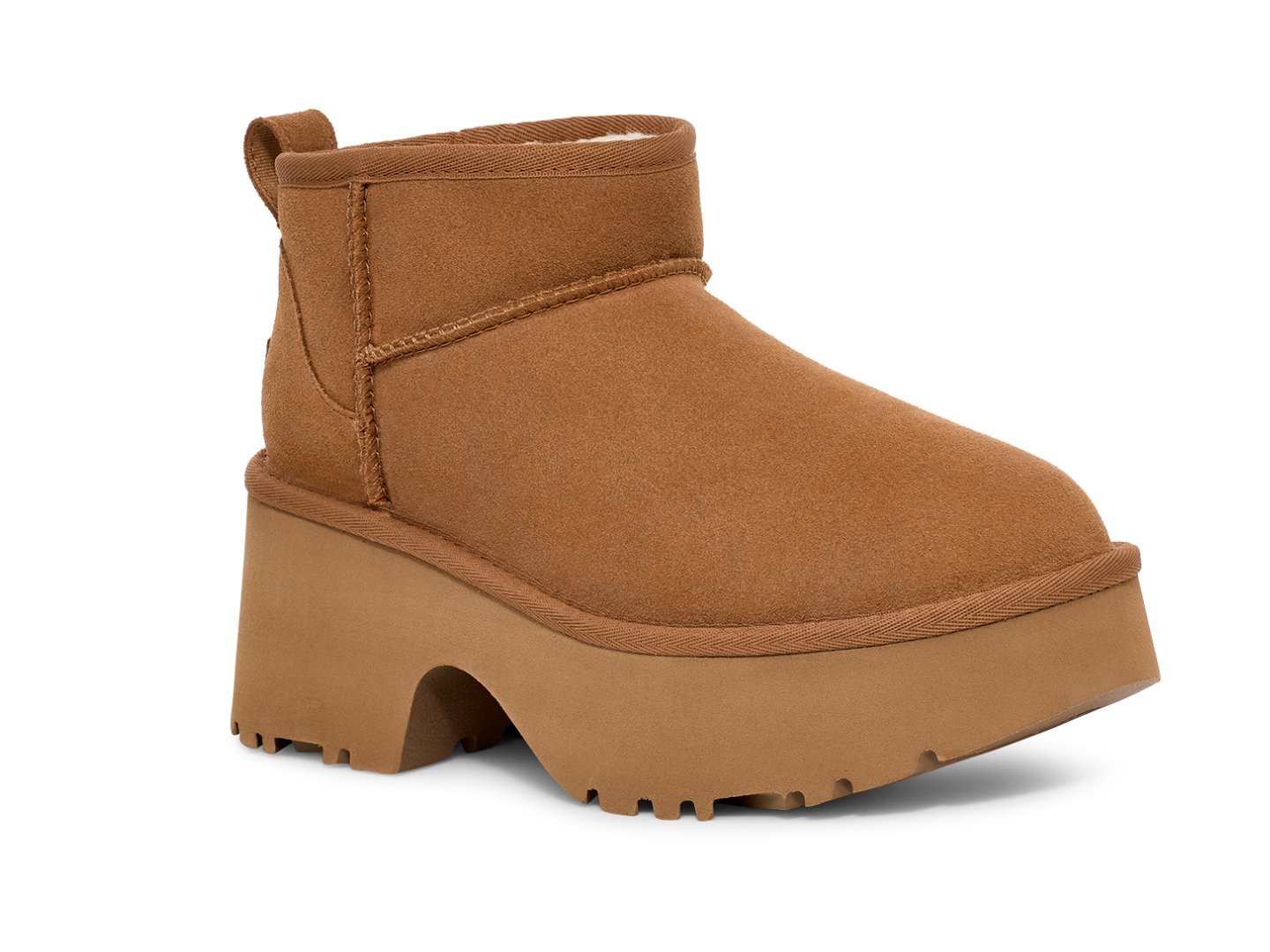 Ugg: Classic Ultra Mini New Heights in Chestnut - J. Cole Shoes