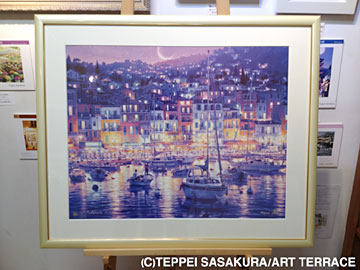 グッズ～笹倉鉄平ポスター「ヴィルフランシュ」～笹倉鉄平ちいさな絵画館