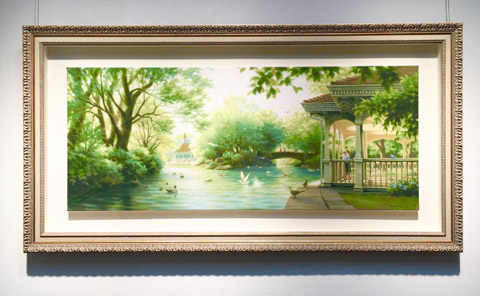 笹倉鉄平 作品紹介 「セント・ステファンズ公園」～笹倉鉄平ちいさな絵画館