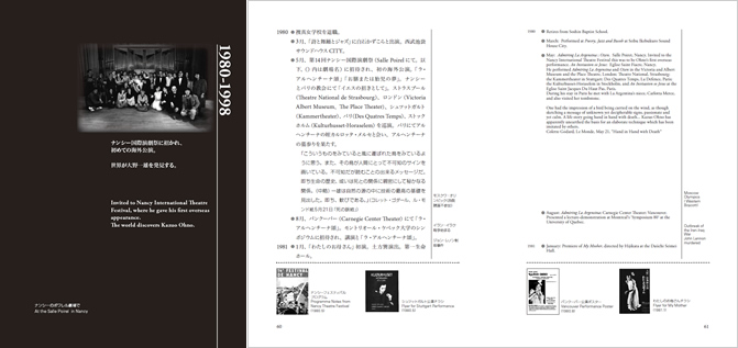 大野一雄年代記 1906－2010』 出版物のご案内 ― 大野一雄舞踏研究所