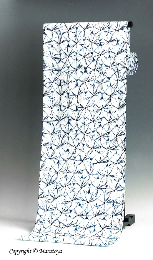 有松絞り：天然藍染め 手蜘蛛絞り – 創作着物と帯の専門店 Marutoya